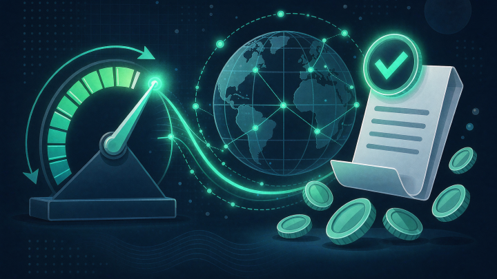 海外华人信用贷款审批政策与技巧指南：信用评分仪表盘与全球金融连接示意