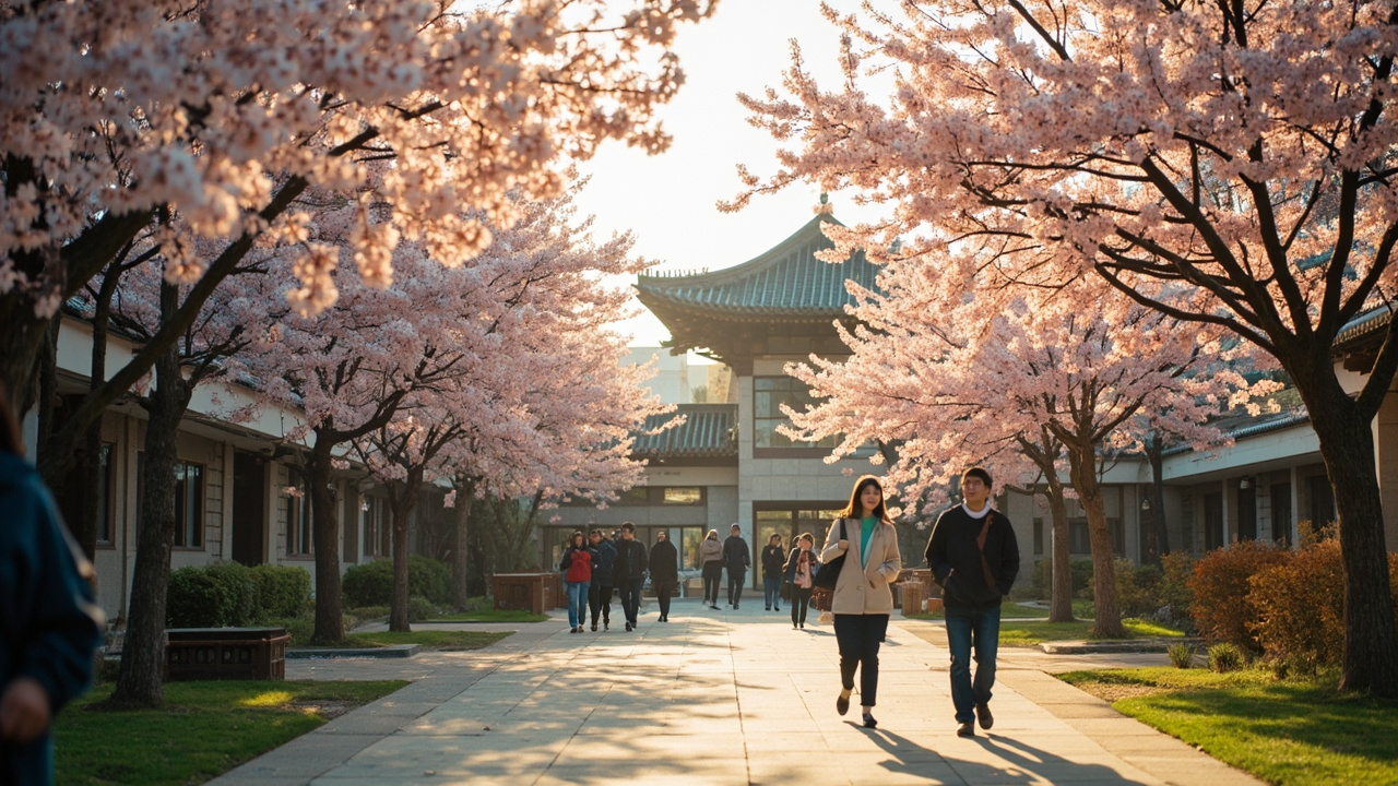延世大学校园风光，中国留学生在韩国首尔求学期间合理管理消费与信用